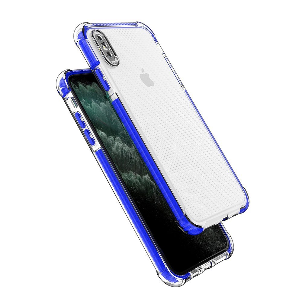 Silikoonkate Spring Armor Apple iPhone XS Max - sinine