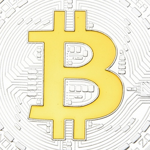 Bitcoin-münt - Kuldne / Sinine