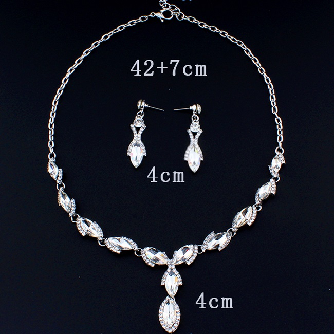 Komplekt EY-3344 - Hõbe/Kristall