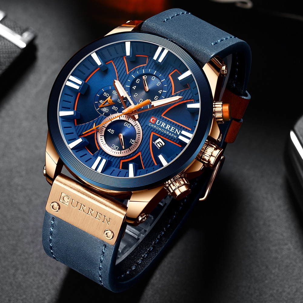 Kell CURREN FO-14228 - Must / Punane