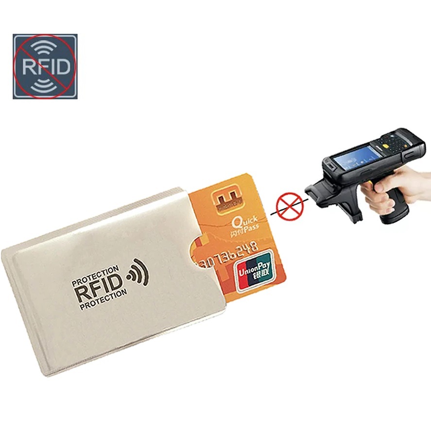 Izmael RFID-kaitsega kaardiümbris - Must