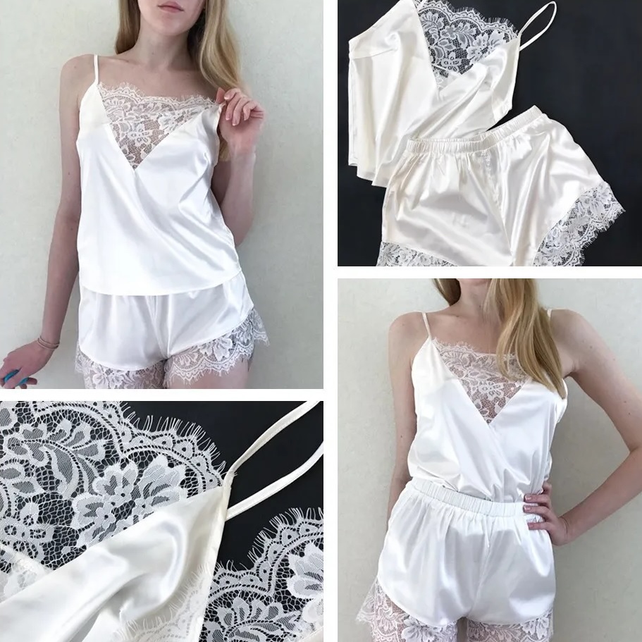 Lühike naiste pidžaama CU-33966 - Must / XL