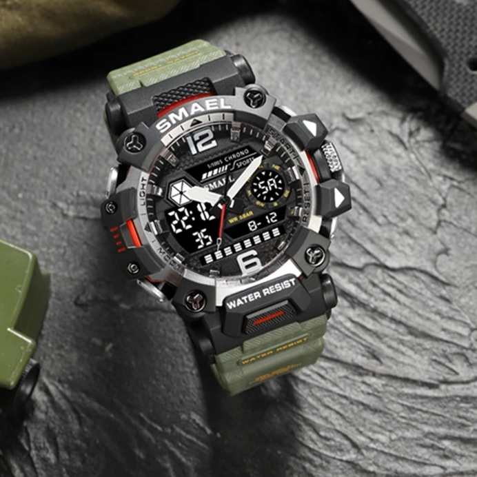 Kell SMAEL GR-29430 - Must / Hõbedane