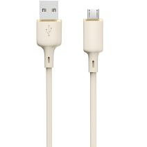 Dudao L7SM USB-A / micro USB laadimiskaabel - Beež / 1m